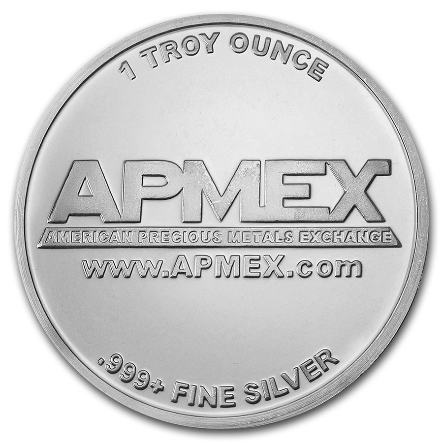 1 oz Silver Round - APMEX (w/Christmas Presents Card, In TEP)