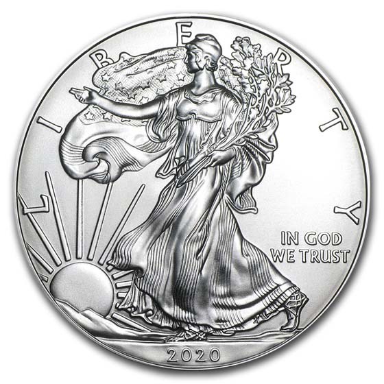 2020 1 oz American Silver Eagles (20-Coin MintDirect® Tube)
