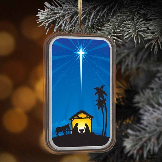 2026 1 oz Silver Colorized Bar - Nativity of Jesus