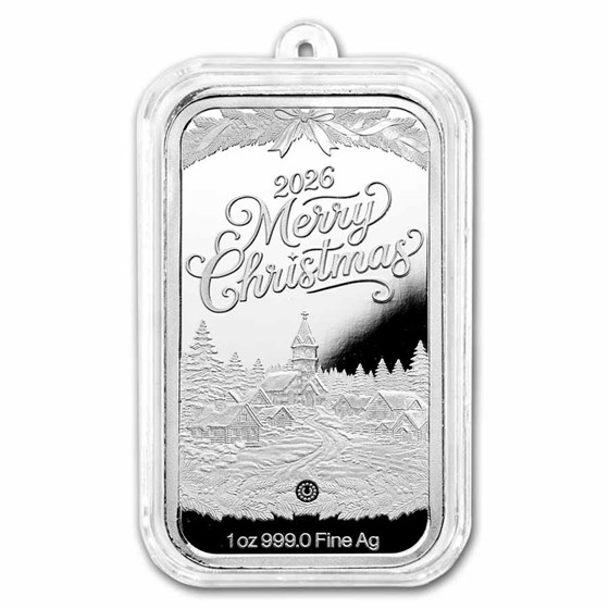 2026 1 oz Silver Colorized Bar - Nativity of Jesus