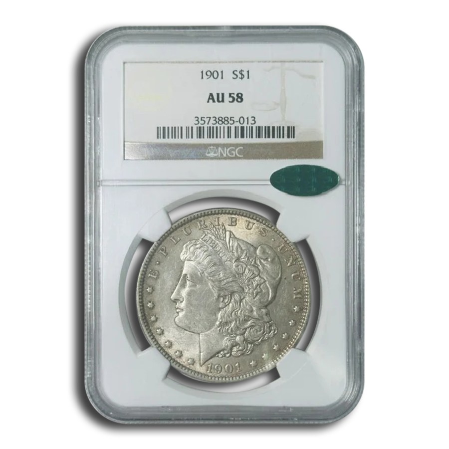 1901 Morgan Dollar AU-58 NGC CAC