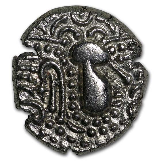 11th century India Chalukya Empire Silver Drachm XF