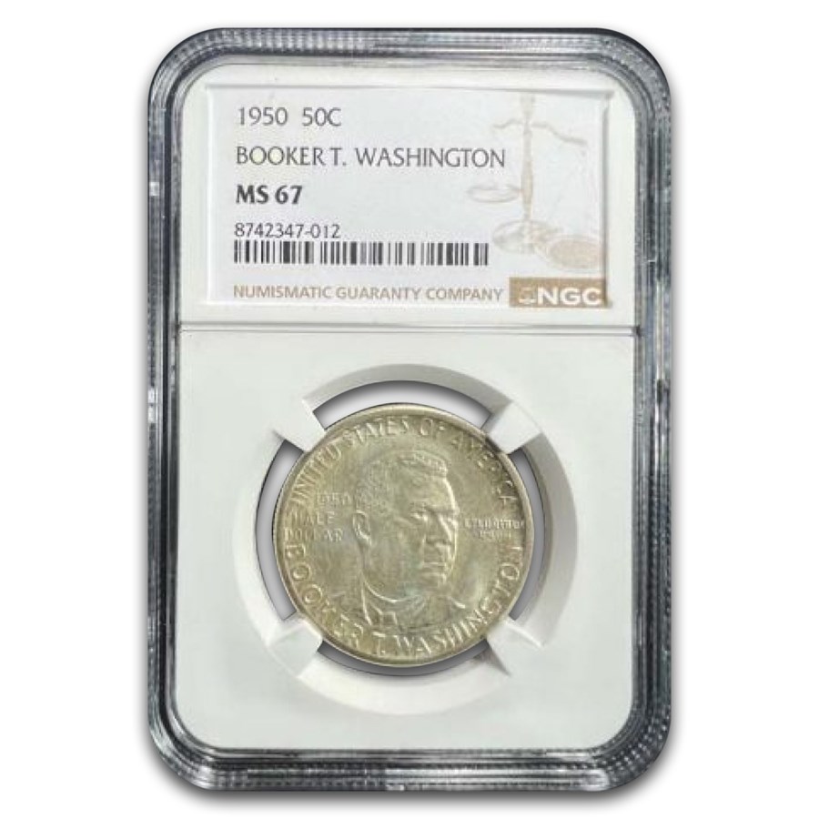 1950 Booker T. Washington Half Dollar MS-67 NGC