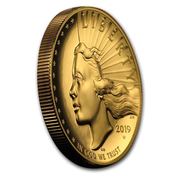 2019-W High Relief American Liberty Gold (w/Box and COA)