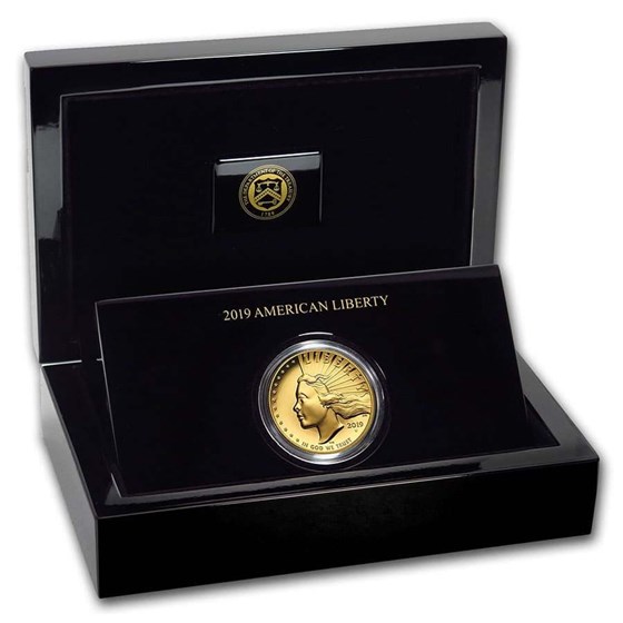 2019-W High Relief American Liberty Gold (w/Box and COA)
