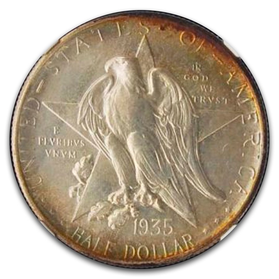 1935-S Texas Centennial Half Dollar Commem MS-68 NGC