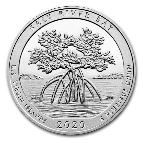 2020-P 5 oz Silver ATB Salt River Bay Park (w/Box &amp; COA)