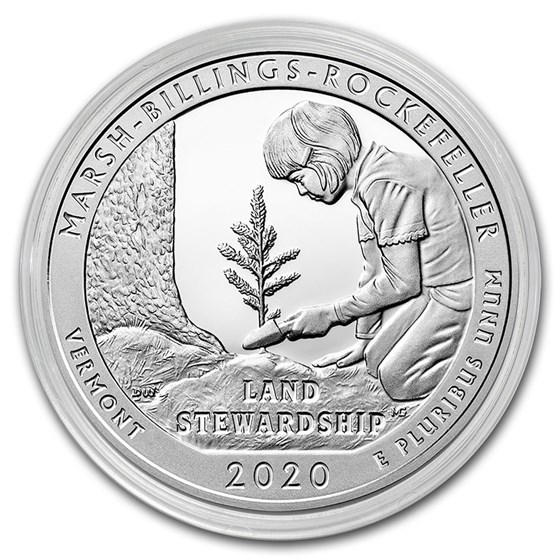 2020 5 oz Silver ATB Marsh-Billings-Rockefeller Nat'l Park, VT