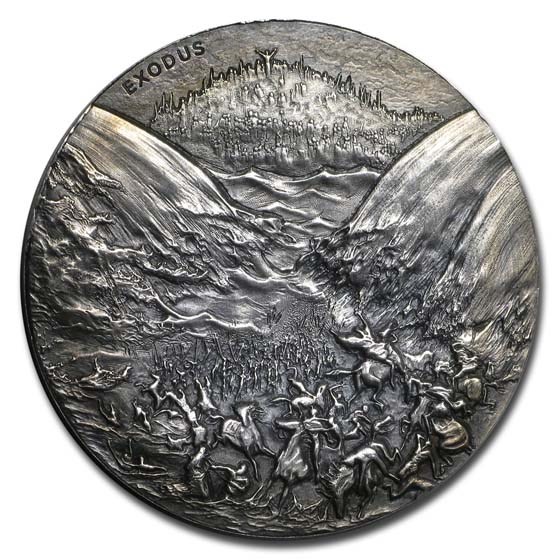 2015 2 oz Silver Coin - Biblical Series (Exodus, Coin Only)
