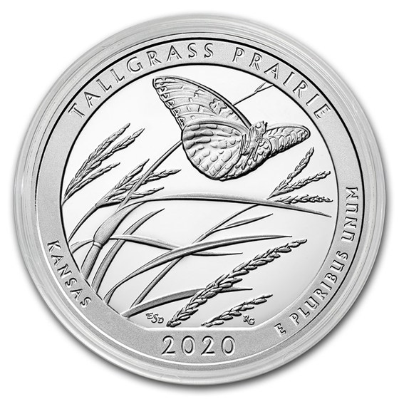 2020 5 oz Silver ATB Tallgrass Prairie National Preserve, KS