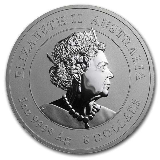 2020 Australia 5 oz Silver Lunar Mouse BU (Series III)