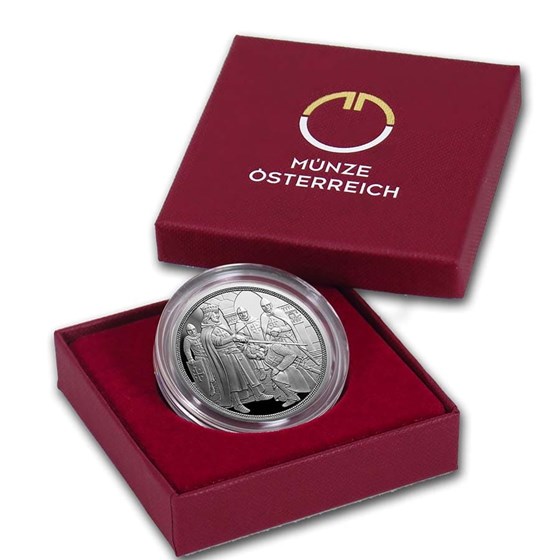 2019 Austria Proof Silver €10 Knights' Tales (Adventure)