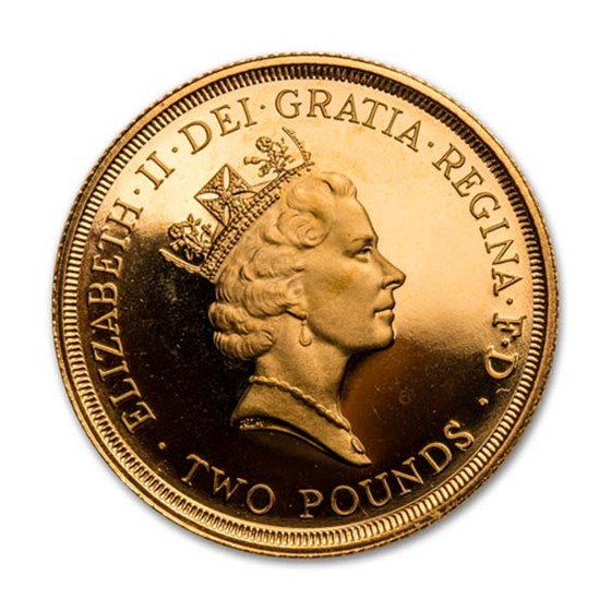 1986-89-91 Great Britain 3-Coin Gold Double Sovereign Proof Set
