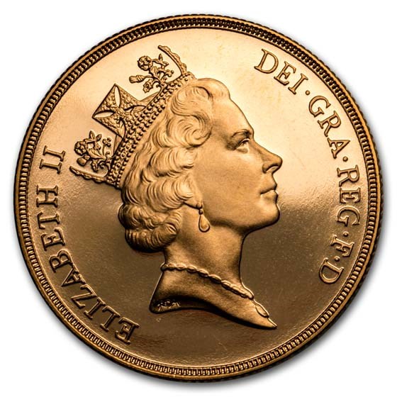 1986-89-91 Great Britain 3-Coin Gold Double Sovereign Proof Set