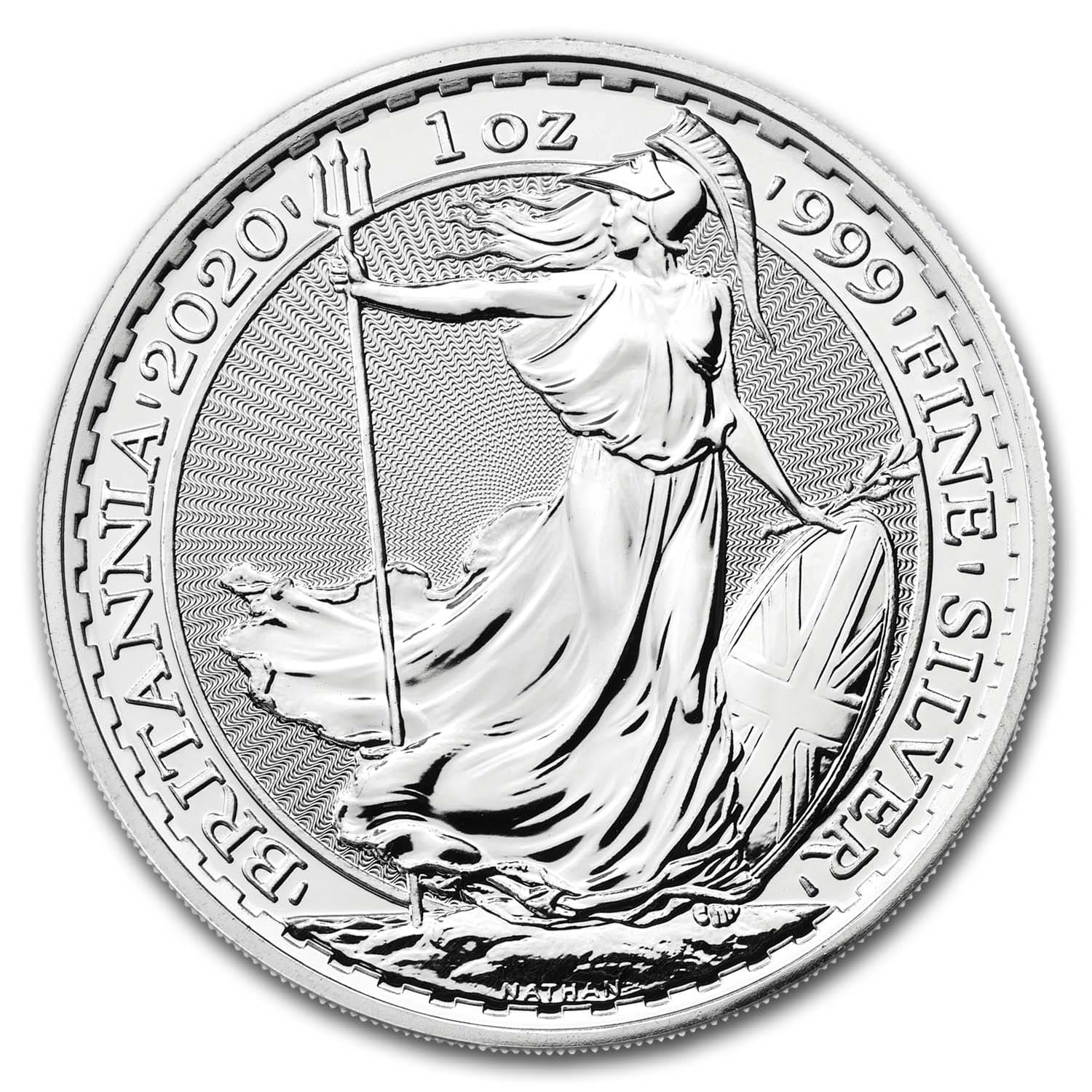 2020 Great Britain 1 oz Silver Britannia BU