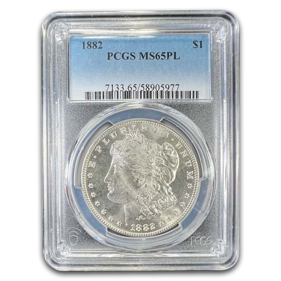 1882 Morgan Dollar MS-65 PL PCGS