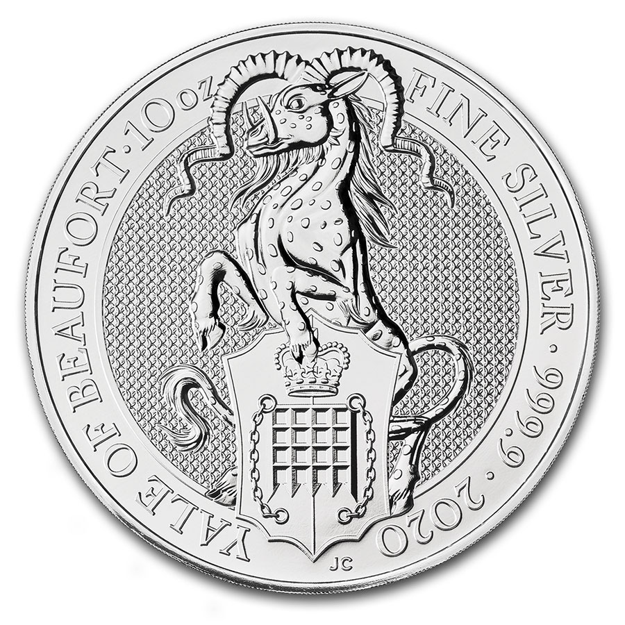 2020 Great Britain 10 oz Silver Queen's Beasts The Yale