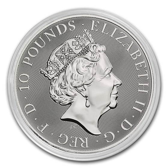 2020 Great Britain 10 oz Silver Queen's Beasts The Yale