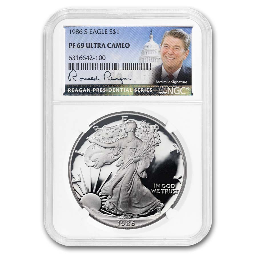 1986-S Proof American Silver Eagle PF-69 NGC