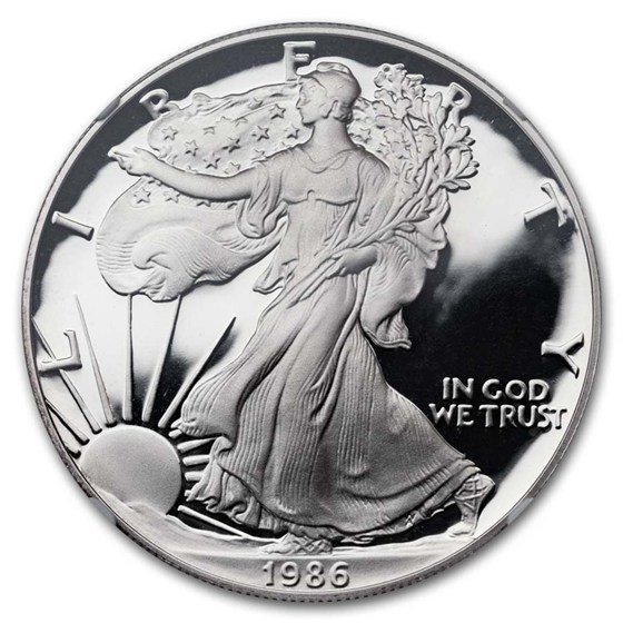 1986-S Proof American Silver Eagle PF-69 NGC