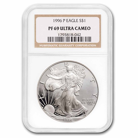 1996-P Proof American Silver Eagle PF-69 NGC