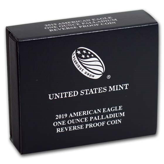 OGP Box &amp; COA - 2019-W 1 oz Reverse PF Palladium American Eagle