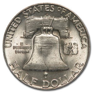 1950-D Franklin Half Dollar AU
