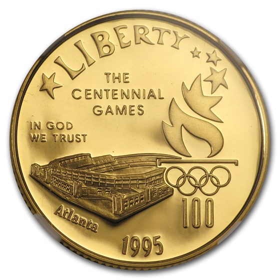1995-W Gold $5 Commem Olympic Stadium PF-70 NGC