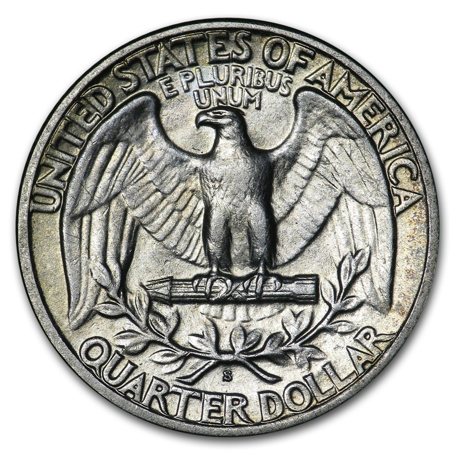 1936-S Washington Quarter AU