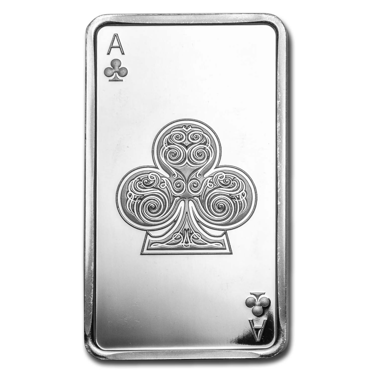 10 oz Silver Bar - Ace of Clubs