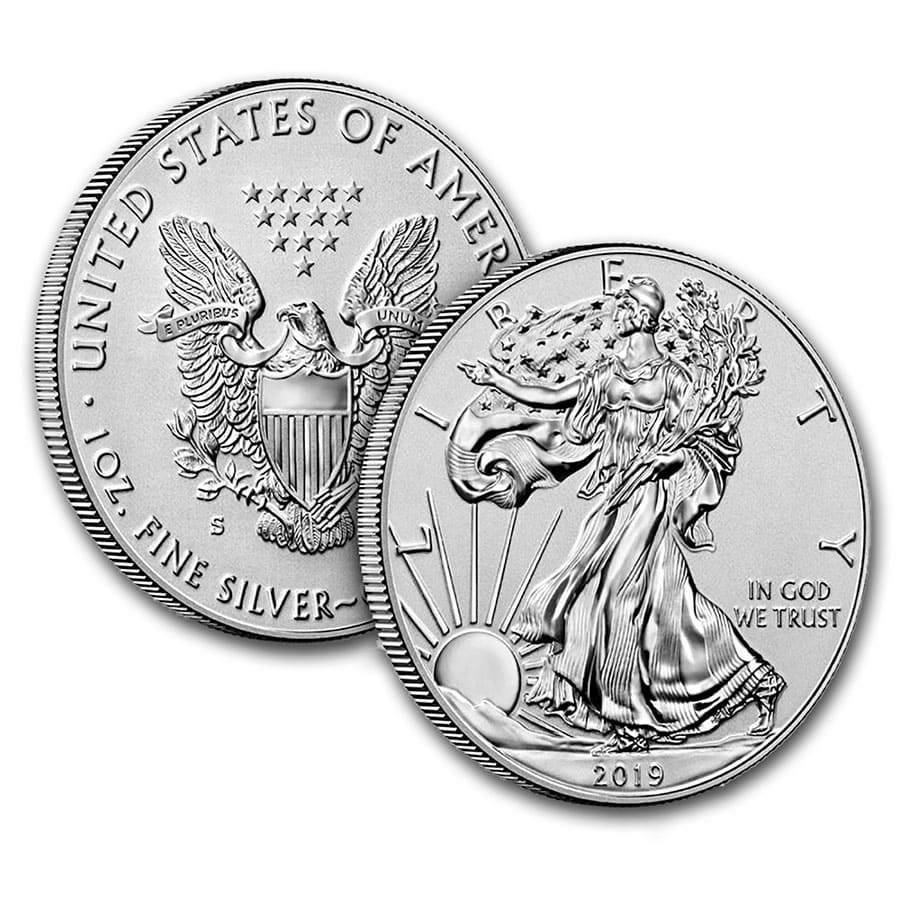 2019-S 1 oz Enhanced Reverse Proof Silver Eagle (w/Box & CoA)