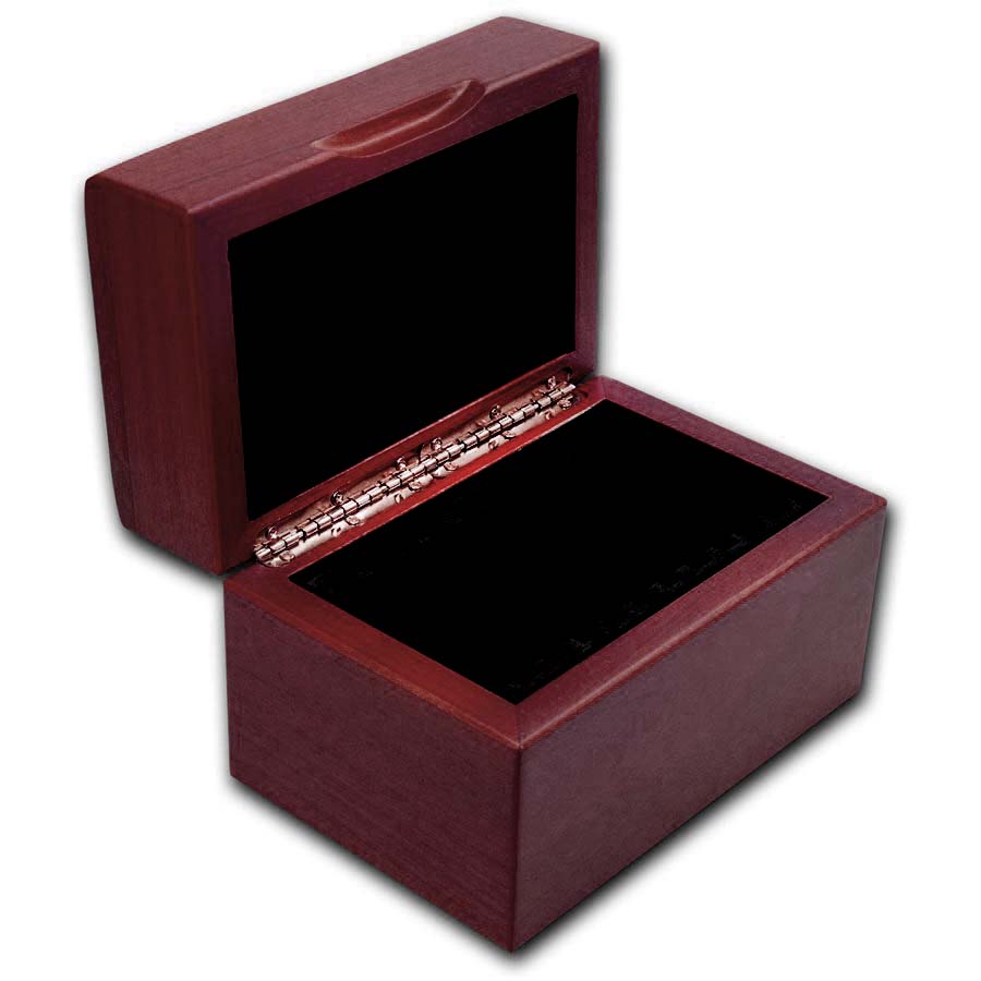 Wooden Slab Storage Box - Ten Slab (Dark Mahogany)