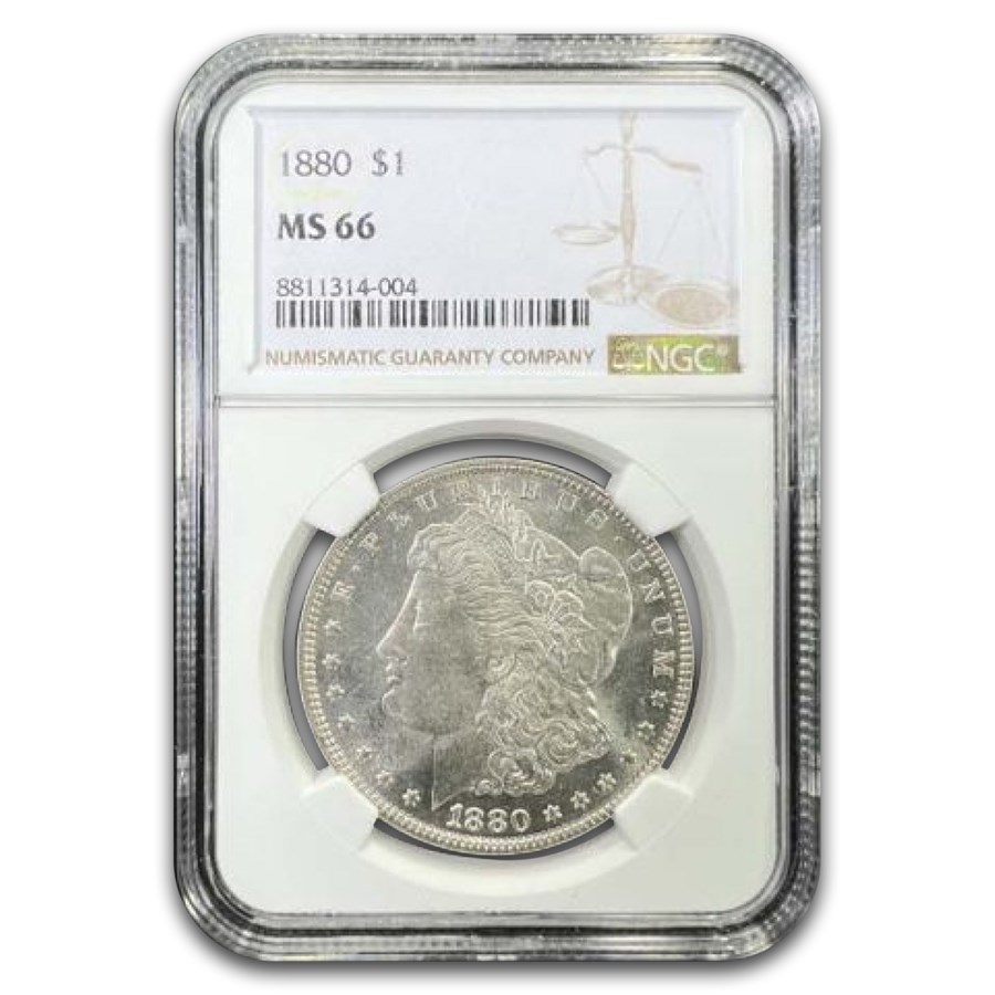 1880 Morgan Dollar MS-66 NGC