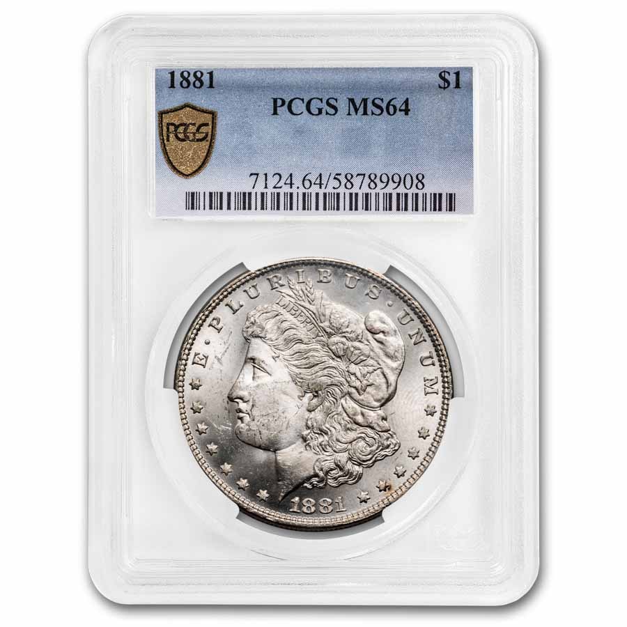 1881 Morgan Dollar MS-64 PCGS