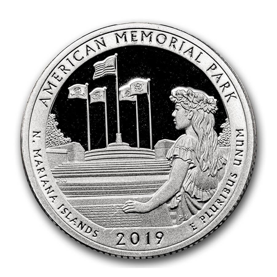 2019-S ATB Quarter American Memorial Park Silver Proof
