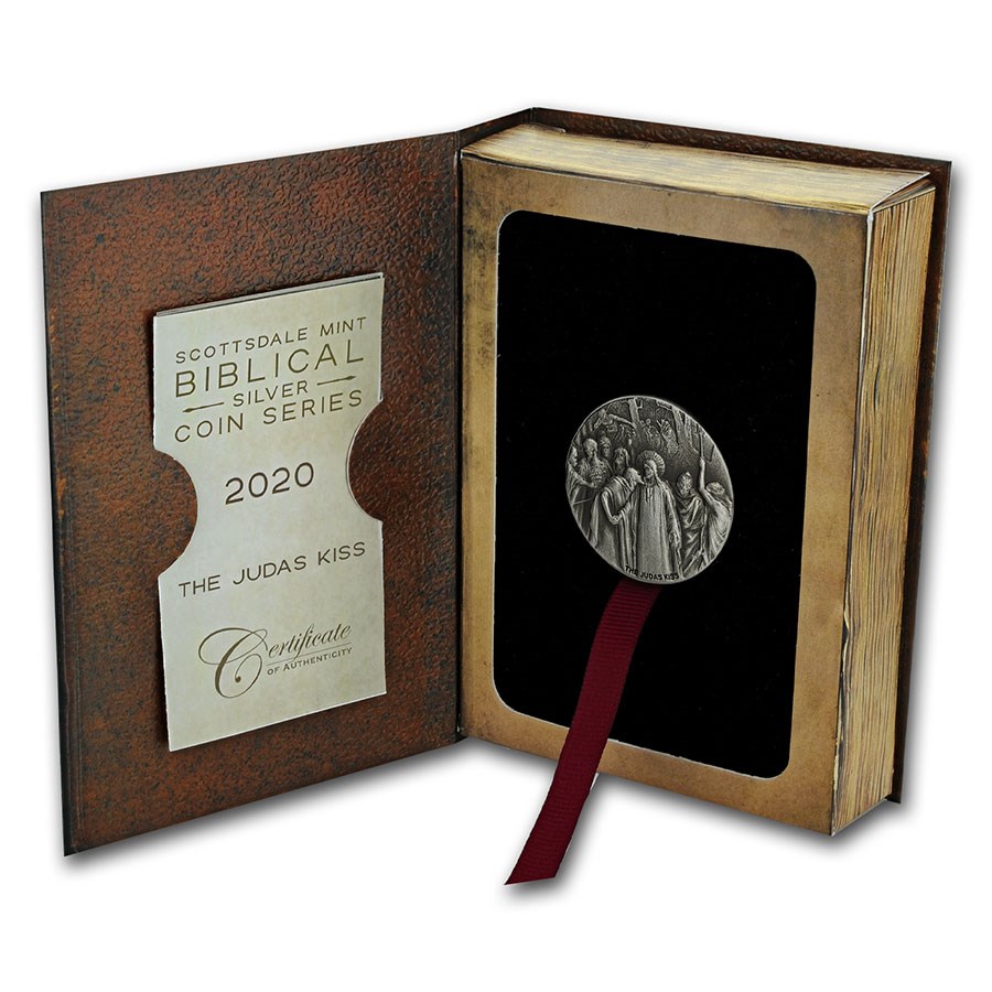 2020 2 oz Silver Coin - Biblical Series (The Judas Kiss)