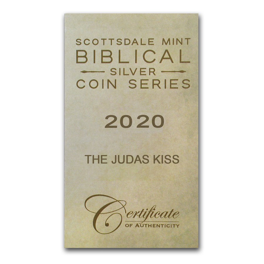 2020 2 oz Silver Coin - Biblical Series (The Judas Kiss)