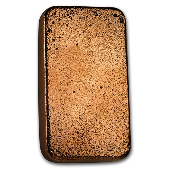 10 oz Cast-Poured Copper Bar - 9Fine Mint