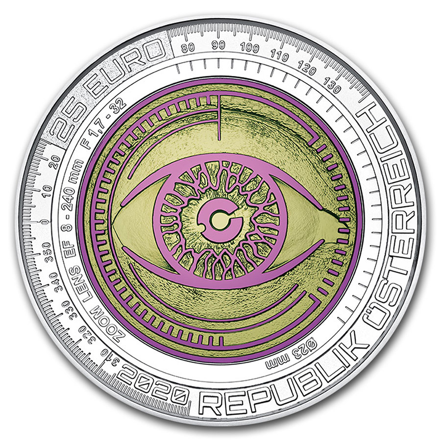 2020 Austria Silver/Niobium Big Data €25 BU