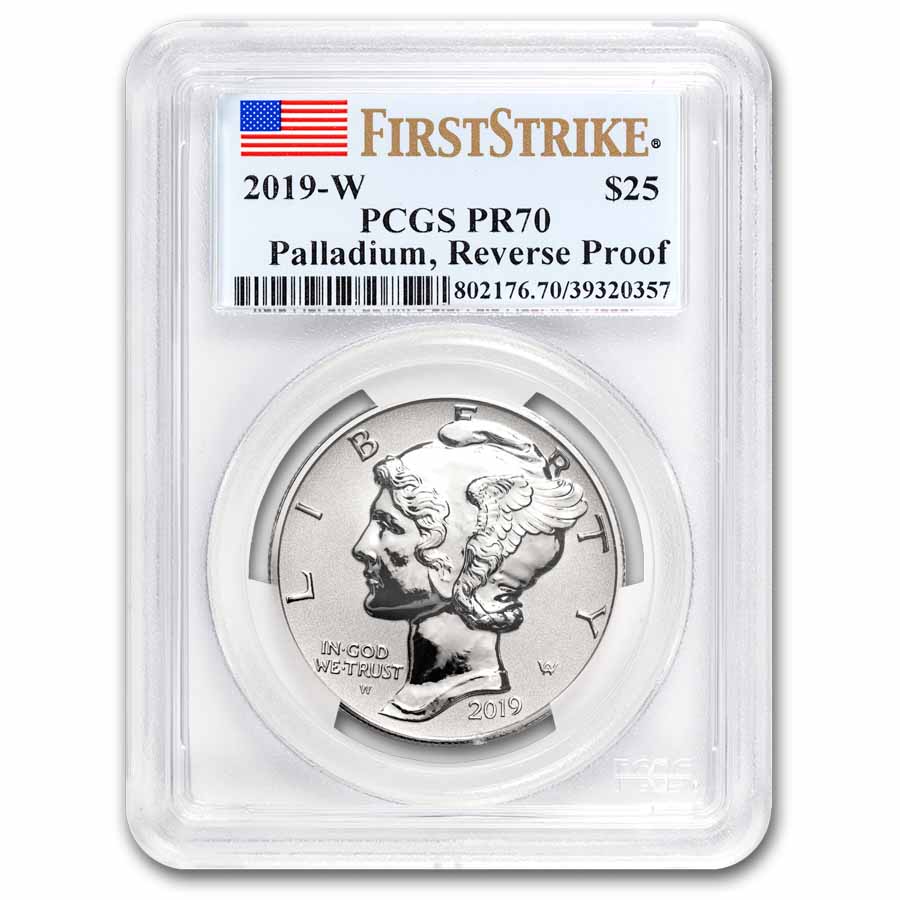 2019-W Reverse Proof Palladium Eagle PR-70 DCAM PCGS