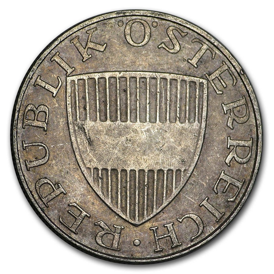 1957-1973 Austria Silver 10 Schilling Avg Circ (Random)