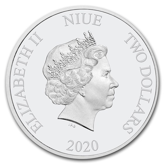 2020 Niue 1 oz Silver $2 Star Wars: Boba Fett BU