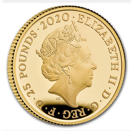 2020 Great Britain 1/4 oz Gold Proof Music Legends: Elton John