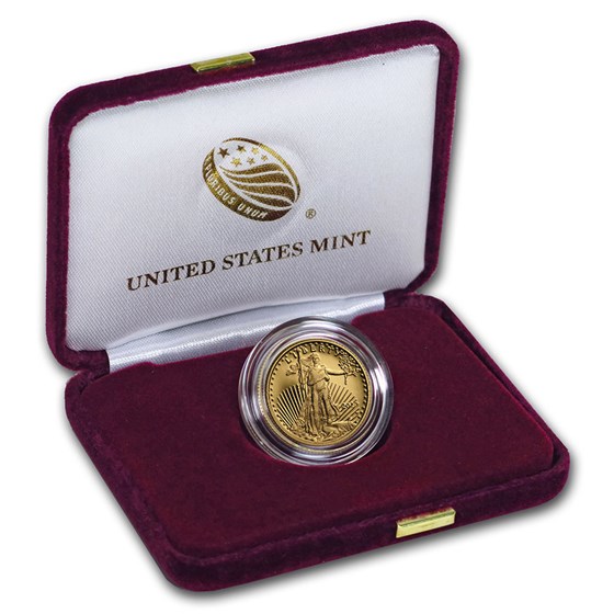 2020-W 1/4 oz Proof American Gold Eagle (w/Box &amp; COA)