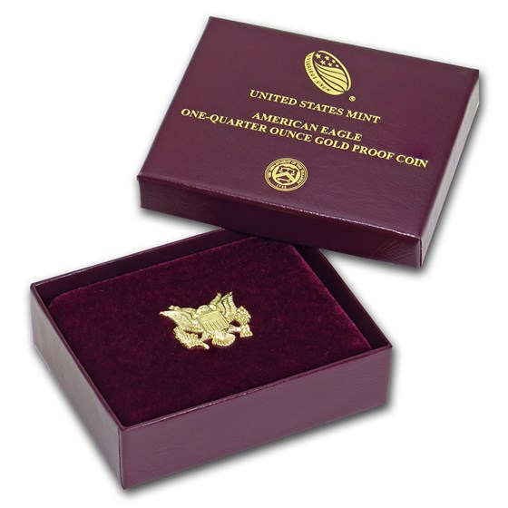 2020-W 1/4 oz Proof American Gold Eagle (w/Box &amp; COA)