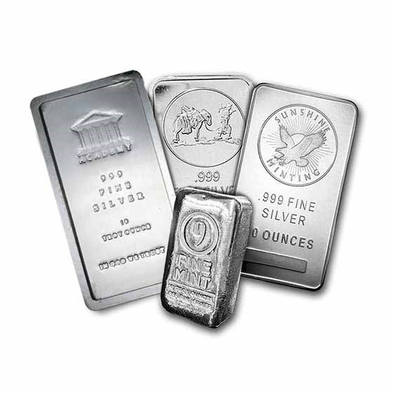 10 oz Silver Bar - Secondary Market 10 oz Silver Bar - Secondary Market