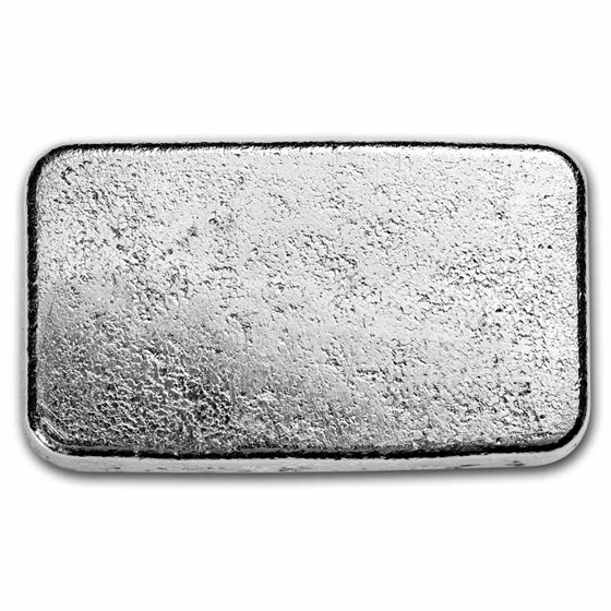 10 oz Cast-Poured Silver Bar - APMEX