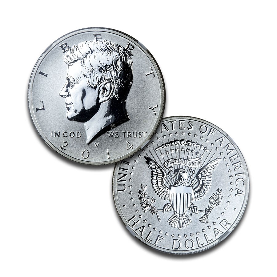 2014 4-Coin 50th Anniv Kennedy 1/2 Dollar Set SP/PF-70 NGC (ER)