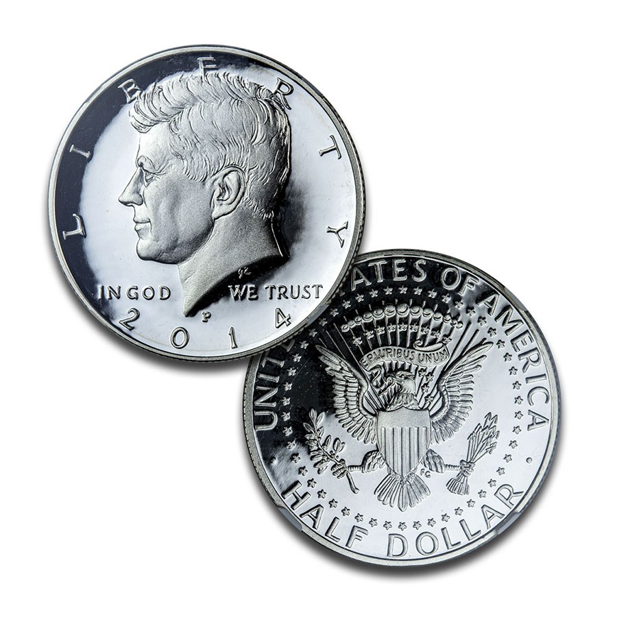 2014 4-Coin 50th Anniv Kennedy 1/2 Dollar Set SP/PF-70 NGC (ER)