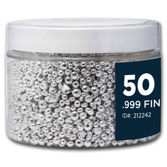 50 oz Silver Grain/Shot .999+ Fine